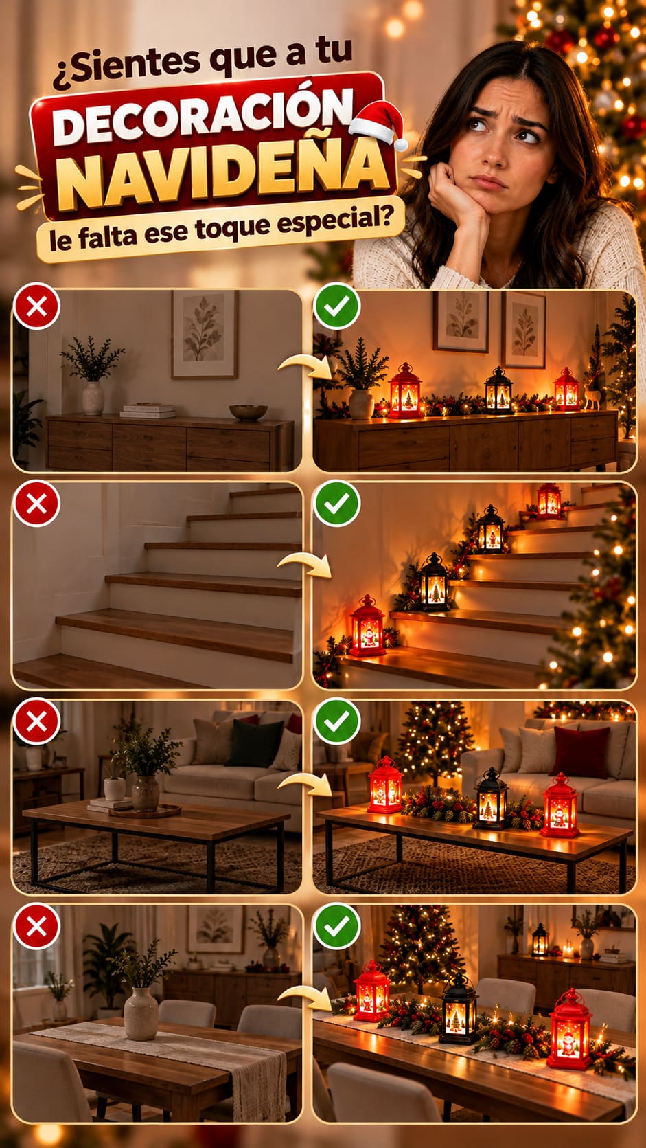 Farol Navideño LED
