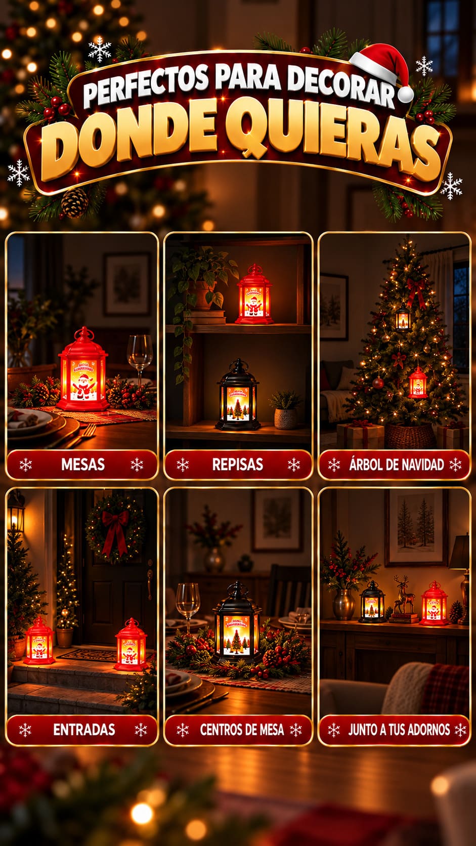 Farol Navideño LED