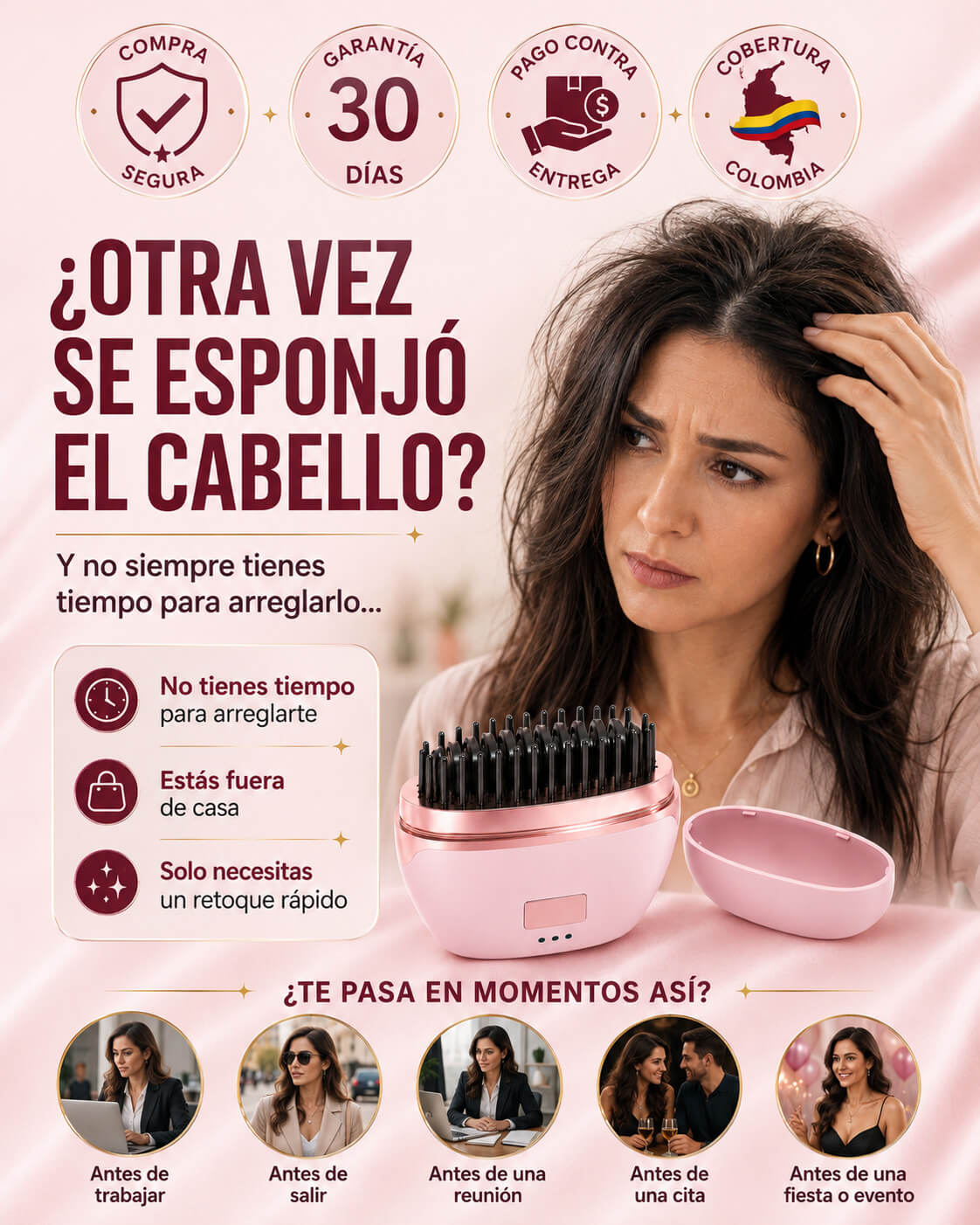 ALISSAFULL - Cepillo alisador portátil