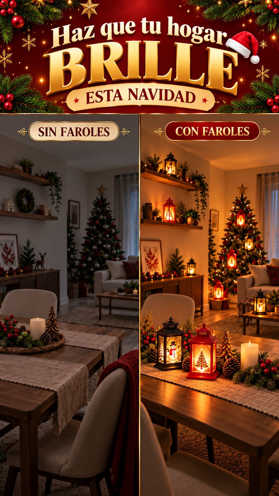 Farol Navideño LED