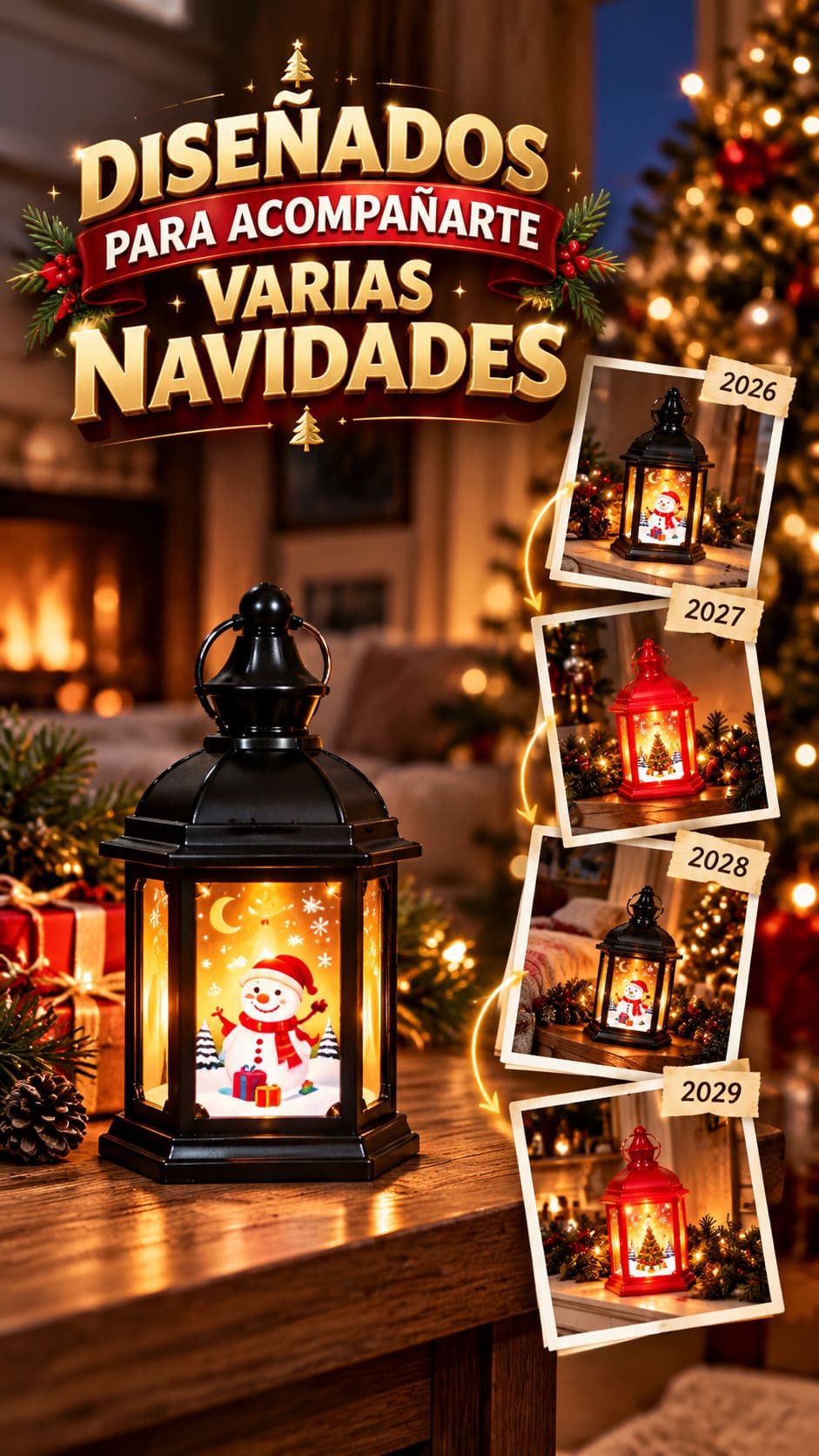Farol Navideño LED